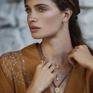 Ananda Soul - Divine Purpose - Øreringe - Guld - Crystal